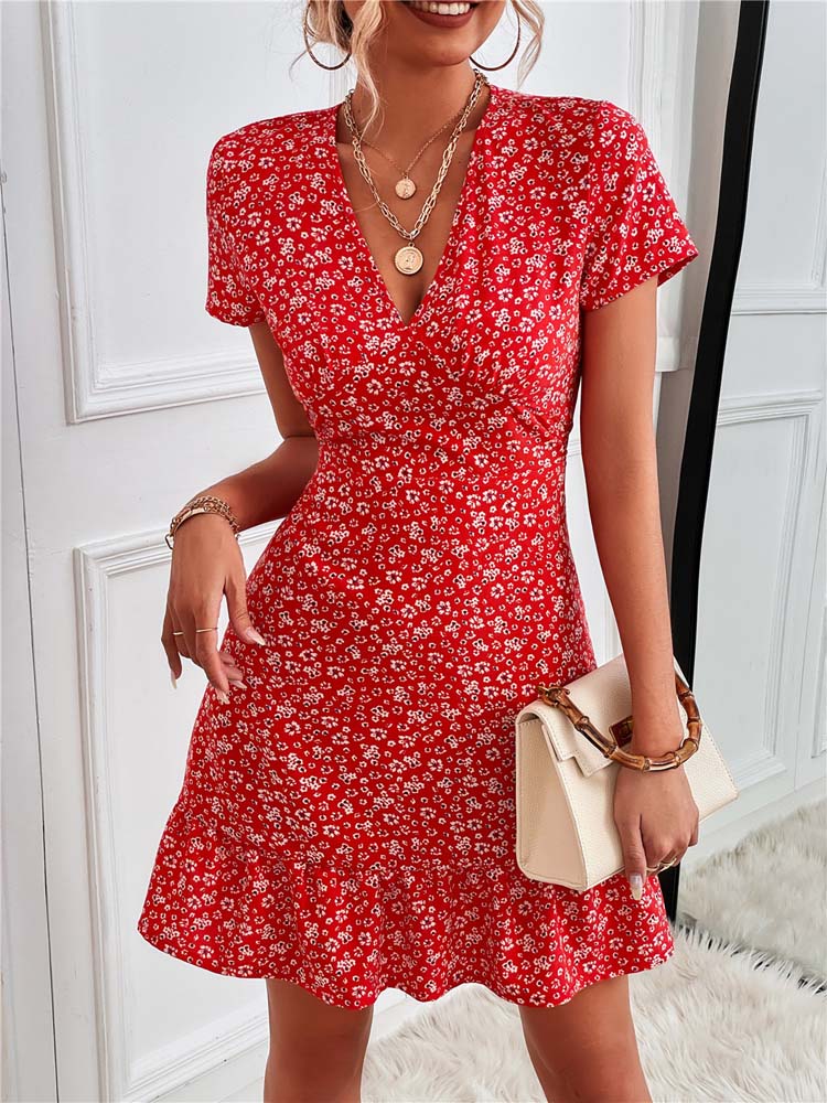 Fiona Women's Dress | Soft Cotton Floral, Elegant Summer Style 2