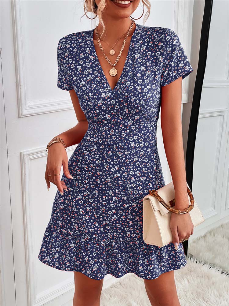 Fiona Women's Dress | Soft Cotton Floral, Elegant Summer Style 4
