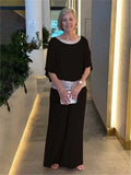 Fiona Women's Outfit | Sequined Blouse & Wide-Leg Trousers, Chic Summer Style 0