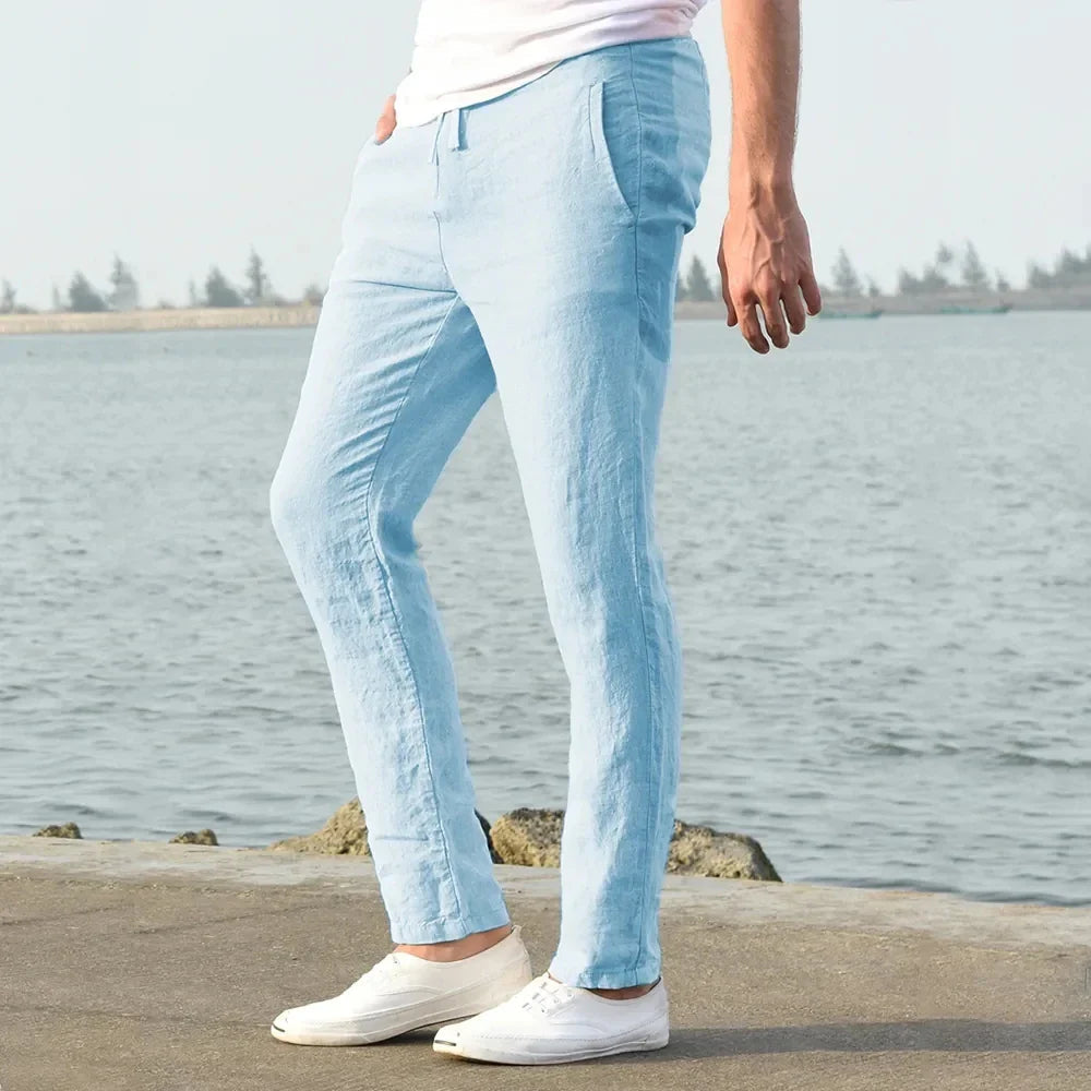 Fiona Women's Summer Trousers | High-Quality Linen, Versatile Style 4