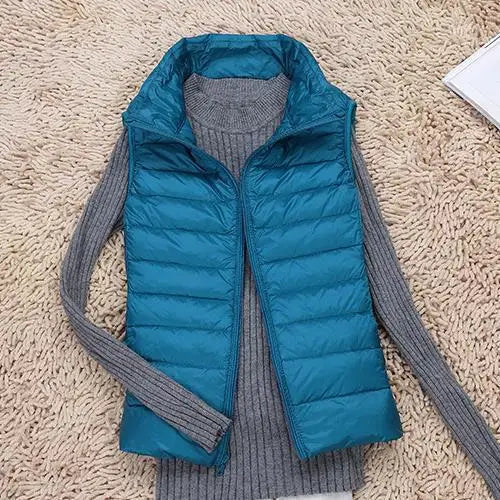 Fiona Women's Ultralight Down Vest | High-Quality Nylon, Stylish Fit 1