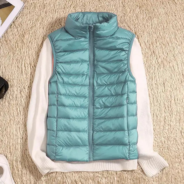 Fiona Women's Ultralight Down Vest | High-Quality Nylon, Stylish Fit 2