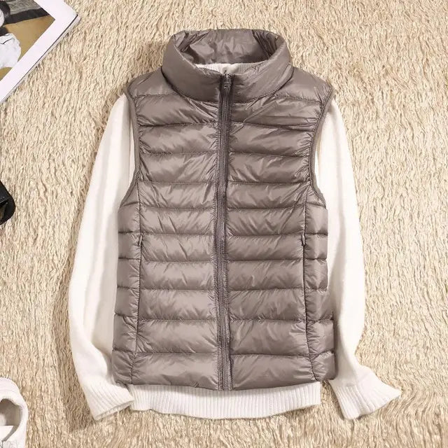 Fiona Women's Ultralight Down Vest | High-Quality Nylon, Stylish Fit 3