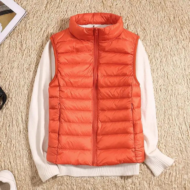 Fiona Women's Ultralight Down Vest | High-Quality Nylon, Stylish Fit 4