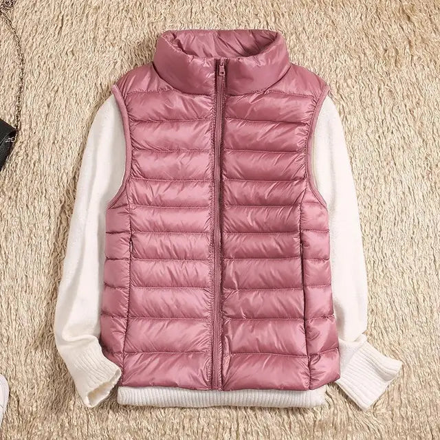 Fiona Women's Ultralight Down Vest | High-Quality Nylon, Stylish Fit 5