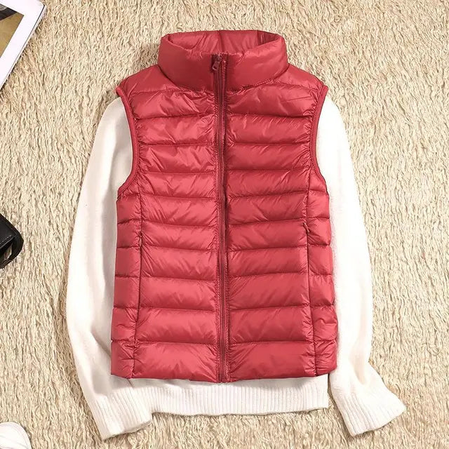 Fiona Women's Ultralight Down Vest | High-Quality Nylon, Stylish Fit 7