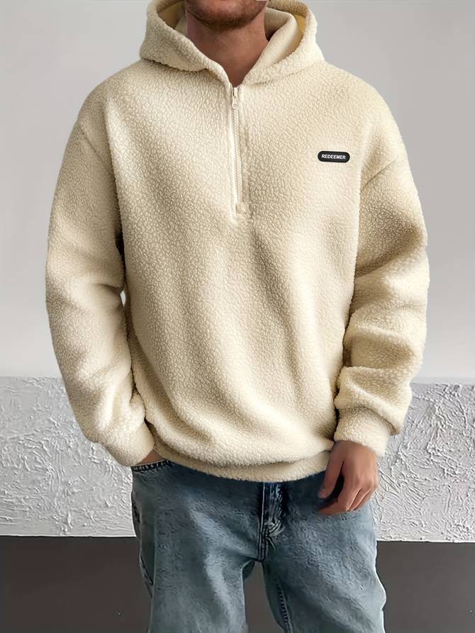 Fleece Men's Hoodie | 100% Polyester, Casual Style 0