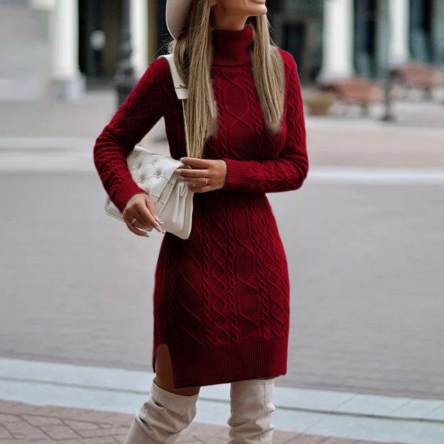 Garnet Women's Sweater Dress | Breathable Knit, Everyday Elegance 4