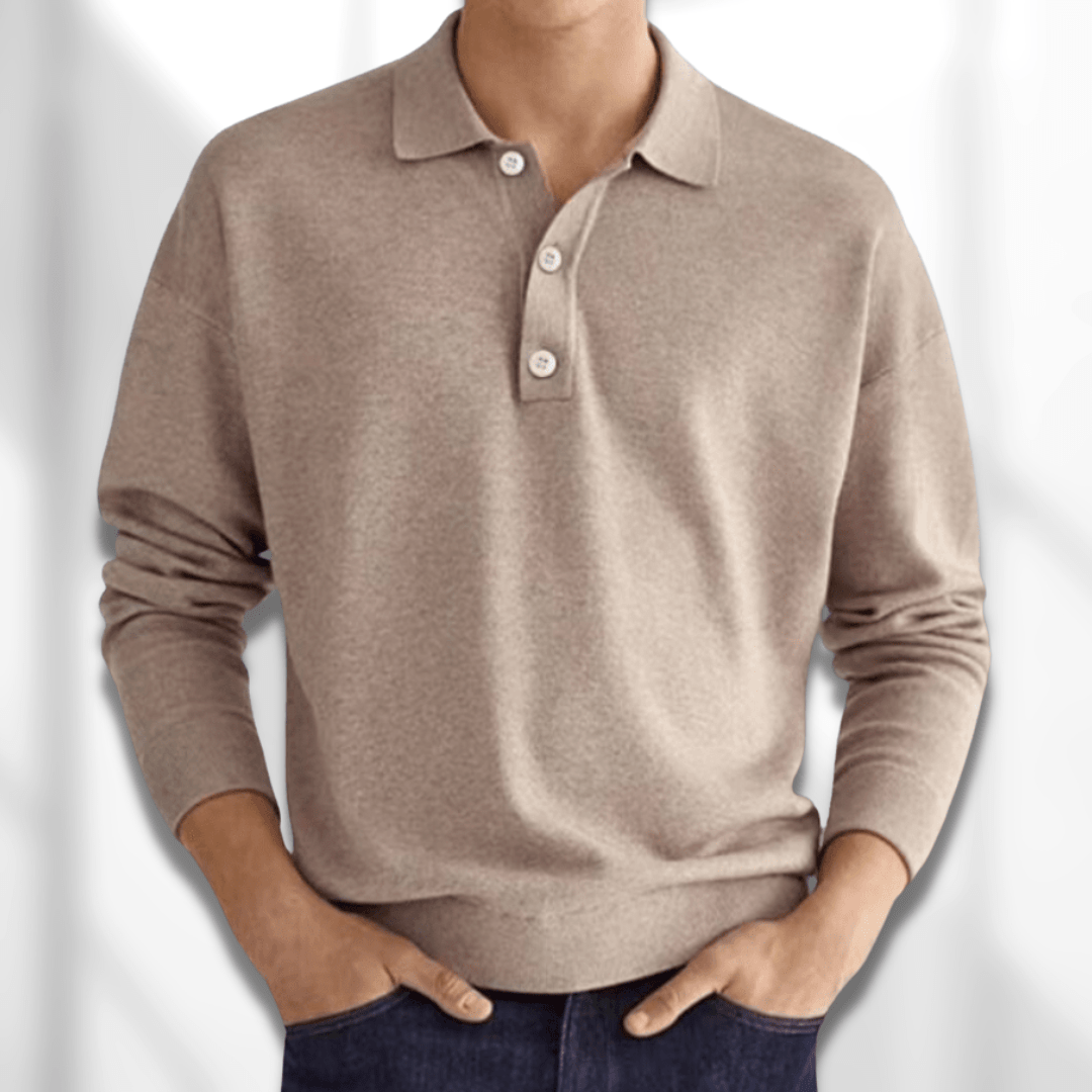 Gavin Men's Polo Sweater | Soft, Breathable Fabric, Timeless Design 0
