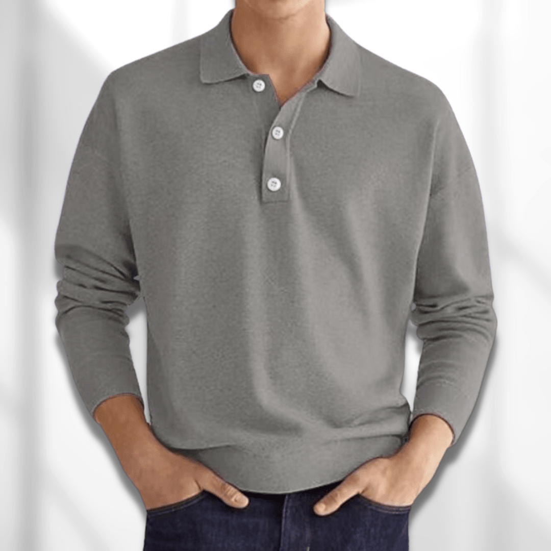Gavin Men's Polo Sweater | Soft, Breathable Fabric, Timeless Design 3