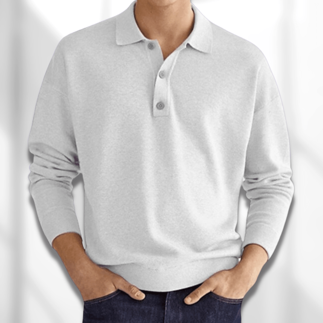 Gavin Men's Polo Sweater | Soft, Breathable Fabric, Timeless Design 4