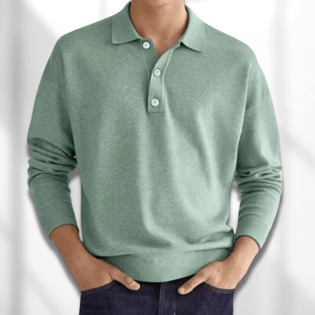 Gavin Men's Polo Sweater | Soft, Breathable Fabric, Timeless Design 5