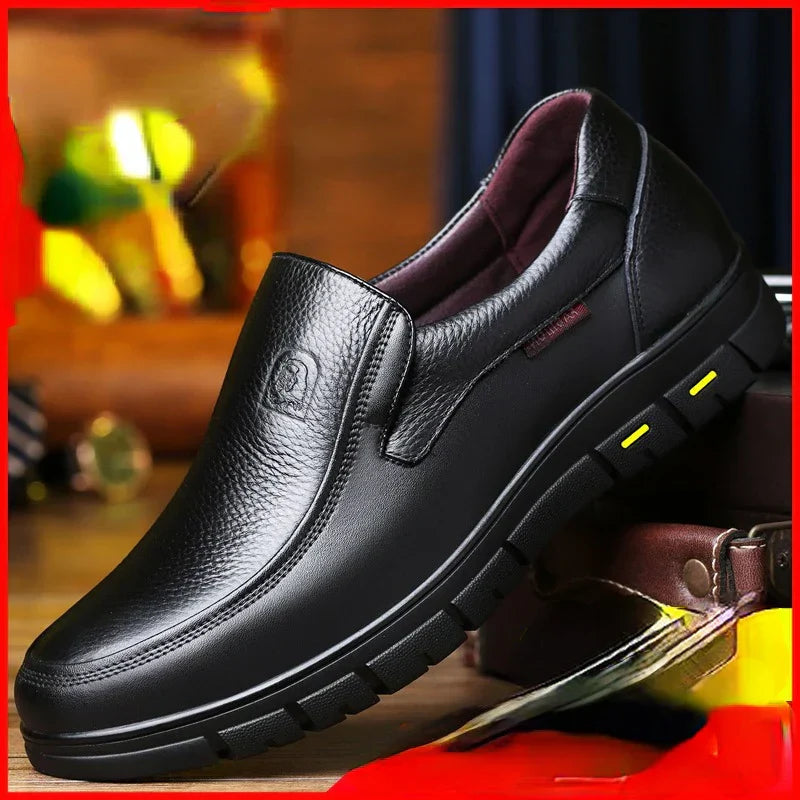 Genuine Leather Casual Shoes for Men | Handcrafted Comfort, Business Casual Design 1