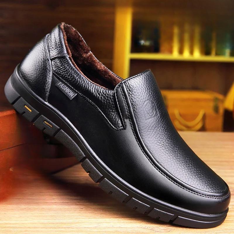 Genuine Leather Casual Shoes for Men | Handcrafted Comfort, Business Casual Design 10