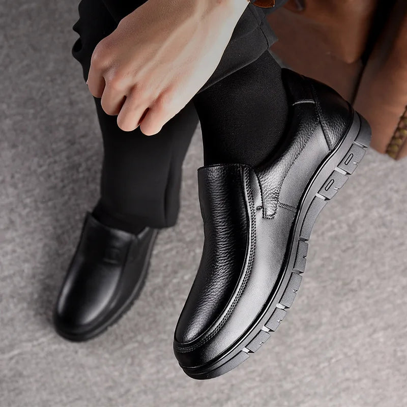 Genuine Leather Casual Shoes for Men | Handcrafted Comfort, Business Casual Design 2