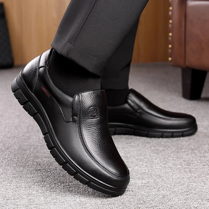 Genuine Leather Casual Shoes for Men | Handcrafted Comfort, Business Casual Design 4