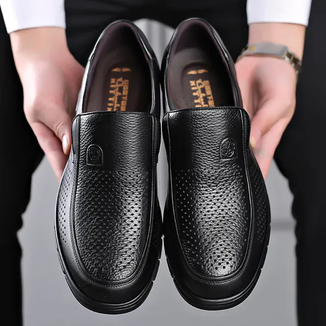 Genuine Leather Casual Shoes for Men | Handcrafted Comfort, Business Casual Design 8