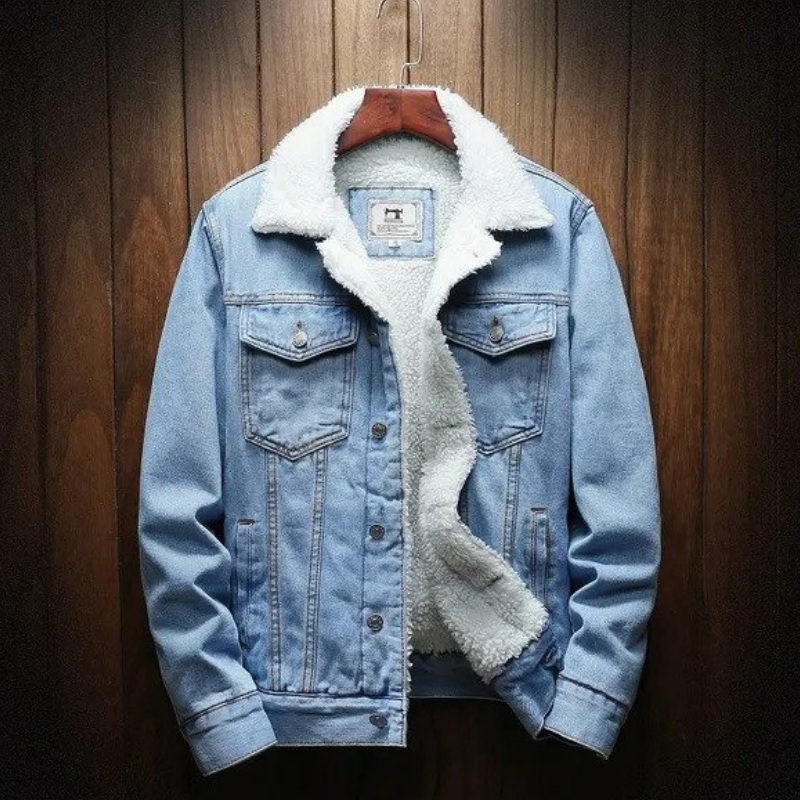 Gerome Men's Fleece Jacket | Denim Style, Casual Comfort 7