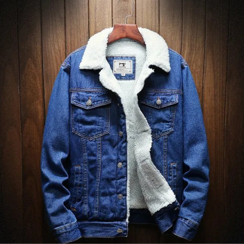Gerome Men's Fleece Jacket | Denim Style, Casual Comfort 8