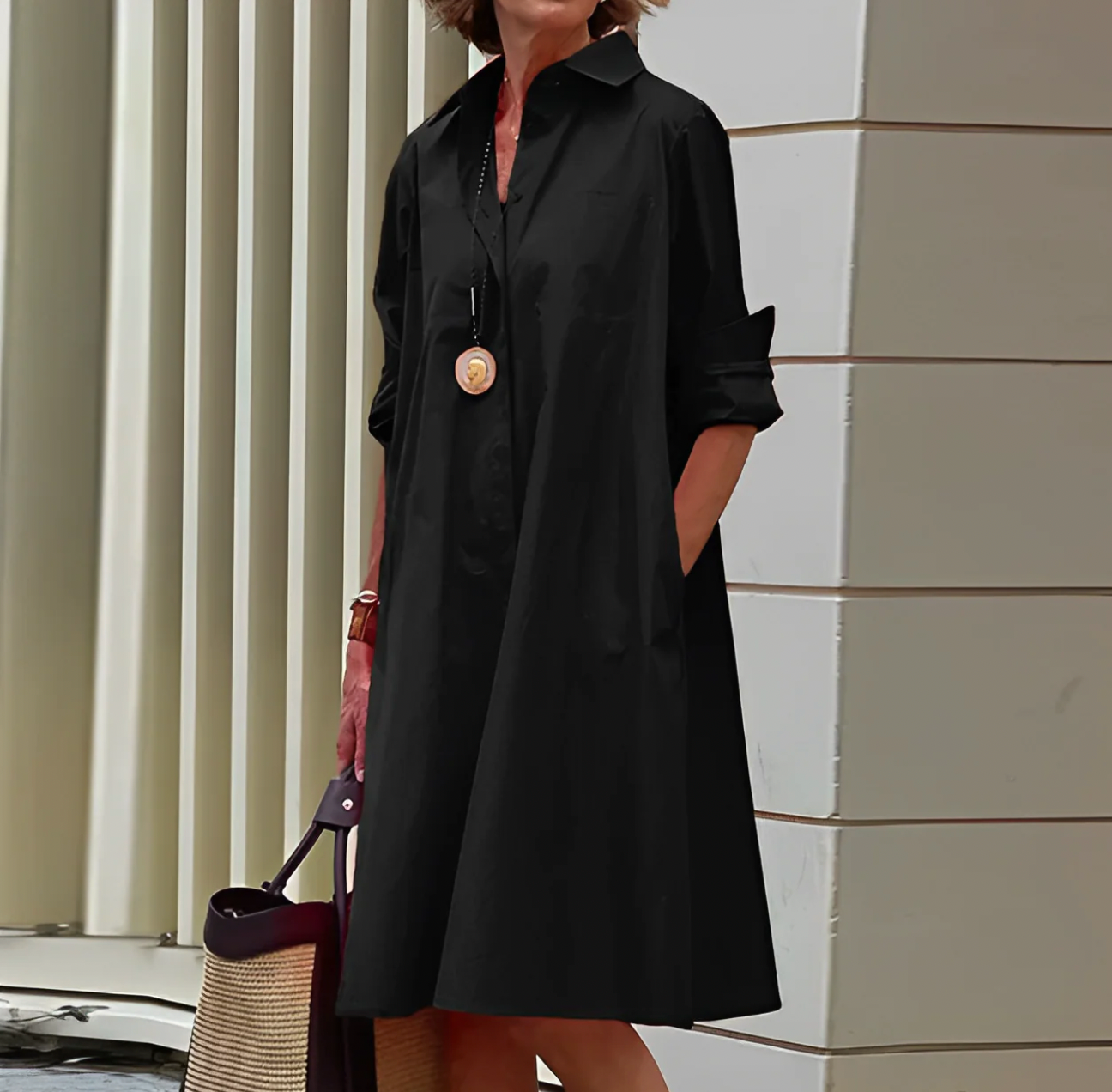 Gina Women's Polo Dress | Flattering Silhouette, Elegant Spring Style 1