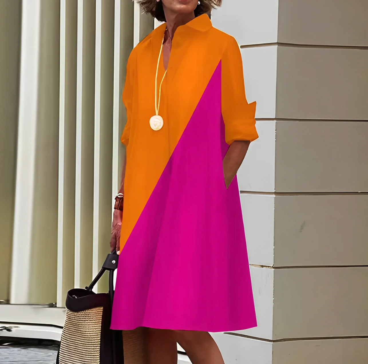 Gina Women's Polo Dress | Flattering Silhouette, Elegant Spring Style 3