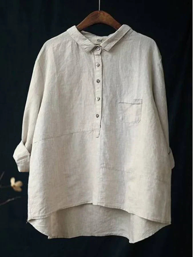 Gina Women's Shirt | Lightweight, Elegant Long Sleeve Blouse 1