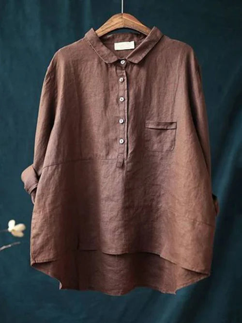 Gina Women's Shirt | Lightweight, Elegant Long Sleeve Blouse 3