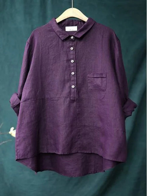 Gina Women's Shirt | Lightweight, Elegant Long Sleeve Blouse 4
