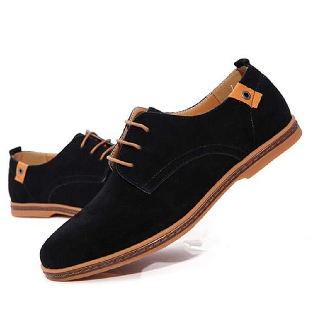 Gleam Men's Leather Shoes | High-Quality Suede, Elegant Comfort 2