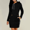 Halia Women's Dress | Cozy Hoodie Style, Versatile Casual Look 0
