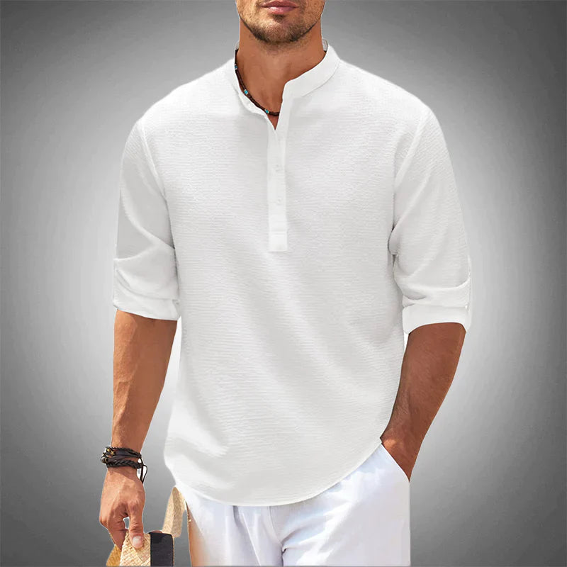 Hector Men's Shirt | Soft Cotton Blend, Casual Summer Style 0