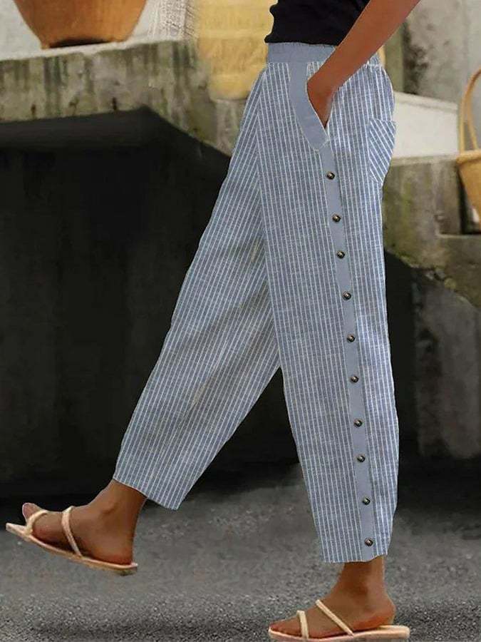 Heloise Women's Pants | Premium Linen, Slim Fit 0