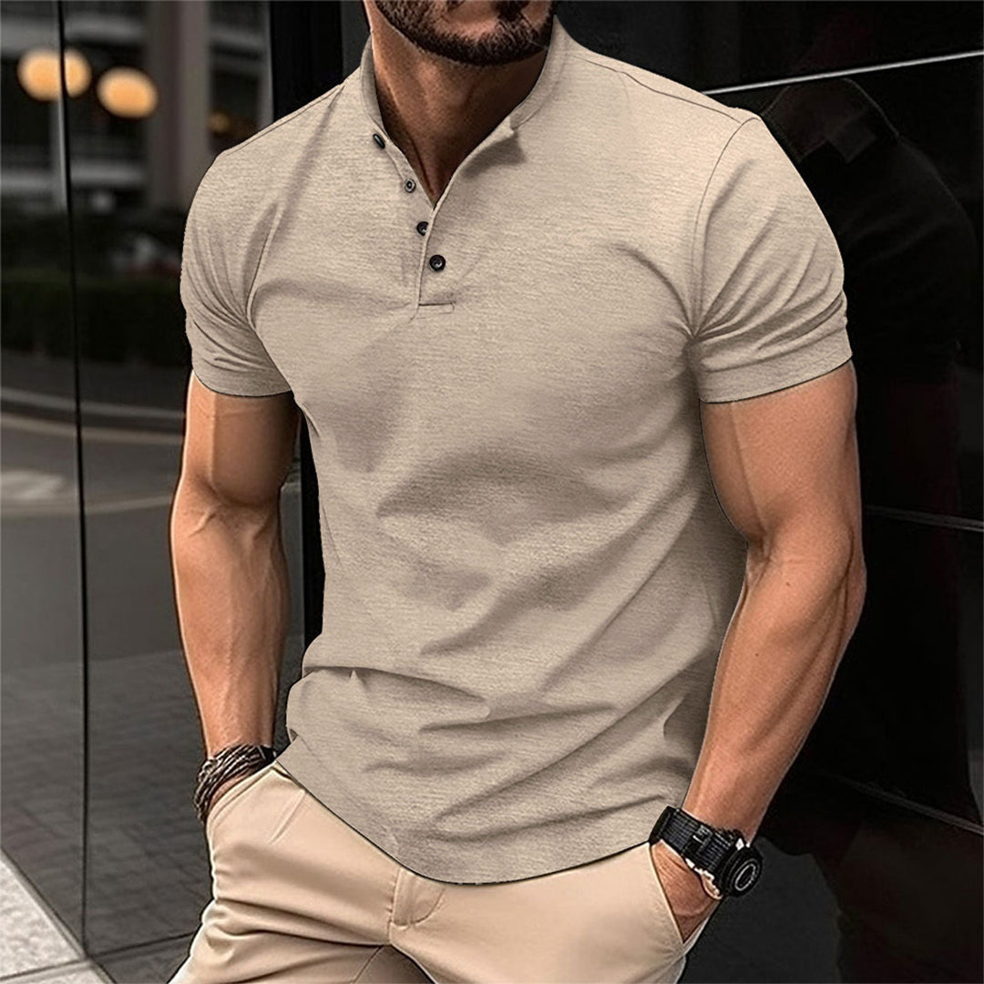 Hendrick Men's Henley T-shirt | Breathable Cotton, Casual 3