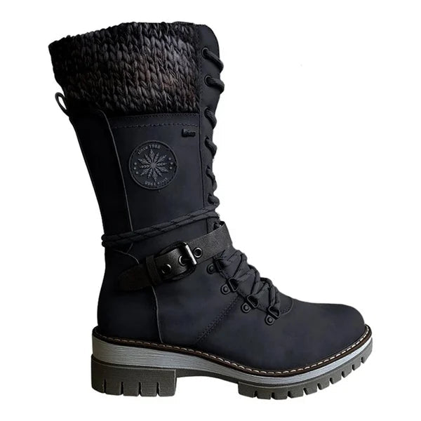 Hugh Women's Winter Boots | High-Quality PU & Cotton Lining 4