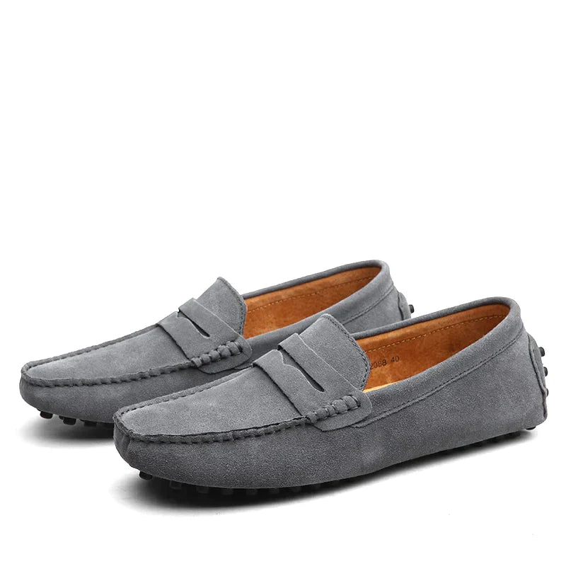 Hugo Men's Suede Loafers | Italian Style, Casual Elegance 4