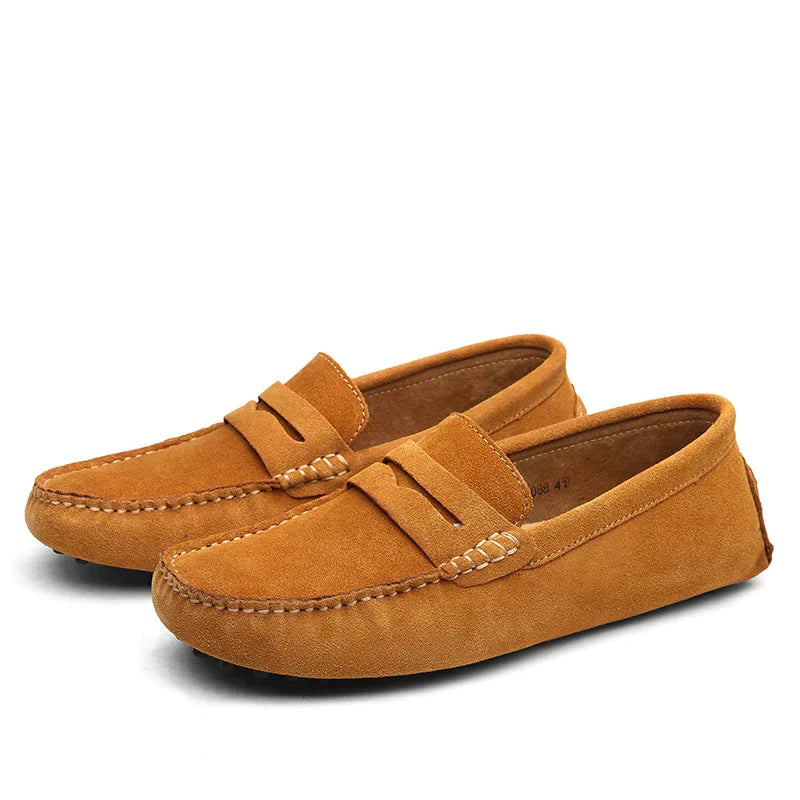 Hugo Men's Suede Loafers | Italian Style, Casual Elegance 6