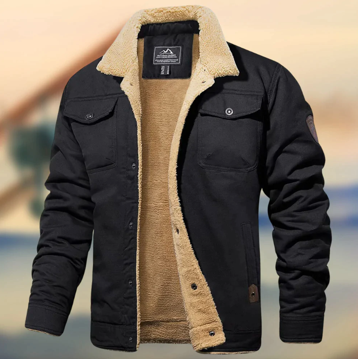 Hugo Men's Winter Jacket | Elegant Design, Cozy Fit 1