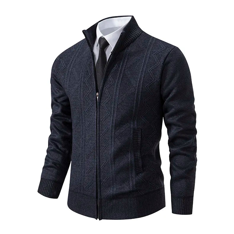 Ivy Men's Zip-Up Cardigan | Cotton Blend, Stylish Comfort 0