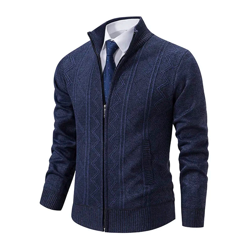 Ivy Men's Zip-Up Cardigan | Cotton Blend, Stylish Comfort 1