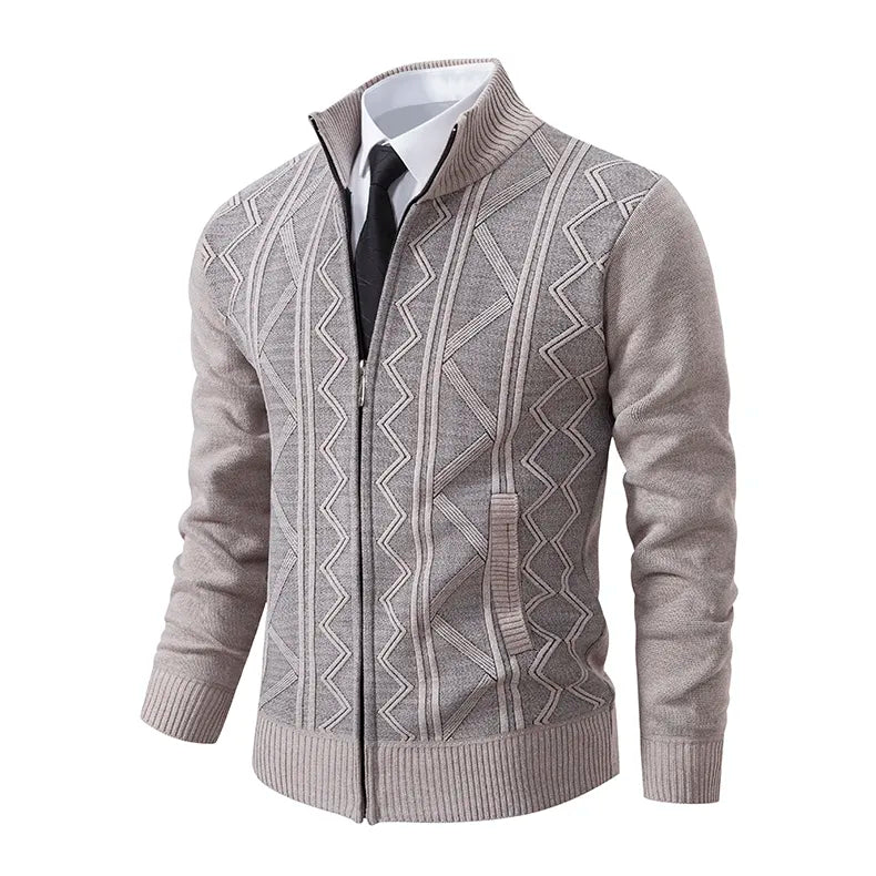 Ivy Men's Zip-Up Cardigan | Cotton Blend, Stylish Comfort 3