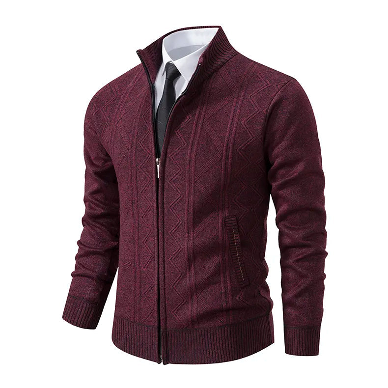 Ivy Men's Zip-Up Cardigan | Cotton Blend, Stylish Comfort 5