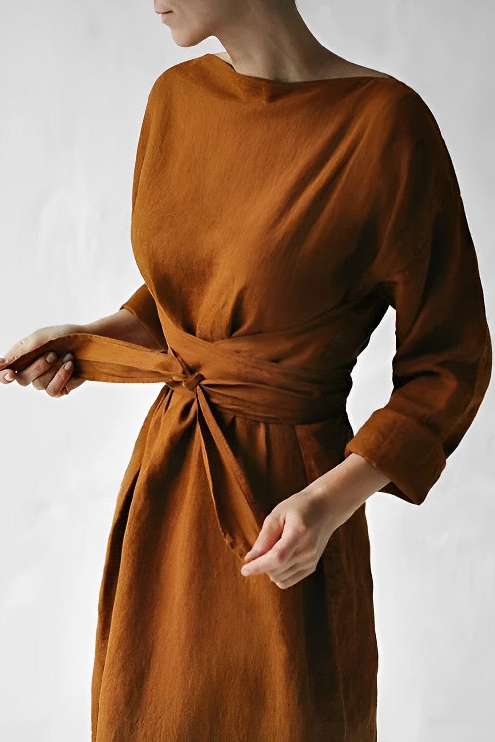 Ivy Women's Formal Dress | Soft Linen, Elegant Design 3