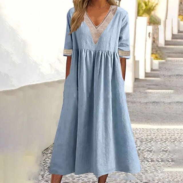 Ivy Women's Summer Dress | Lightweight Cotton Blend, Flattering Fit 2