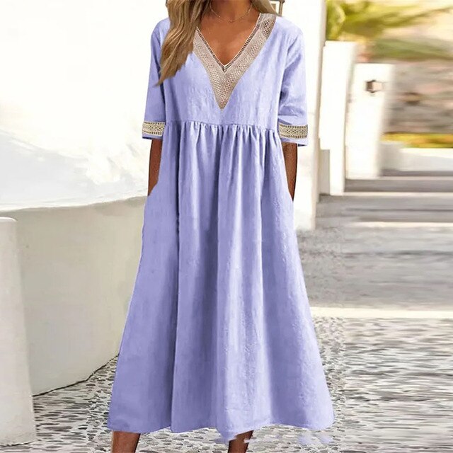 Ivy Women's Summer Dress | Lightweight Cotton Blend, Flattering Fit 3