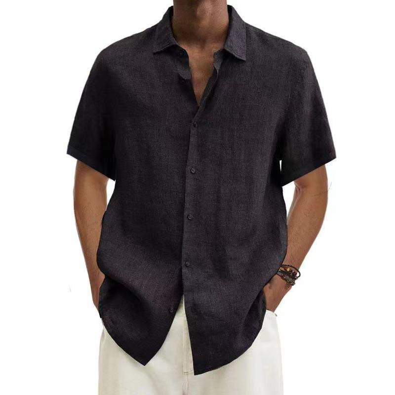 Jade Men's Linen Shirt | Elegant Cyan Green 1