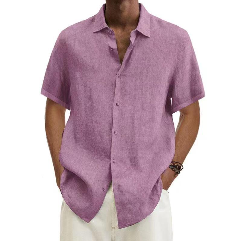 Jade Men's Linen Shirt | Elegant Cyan Green 6
