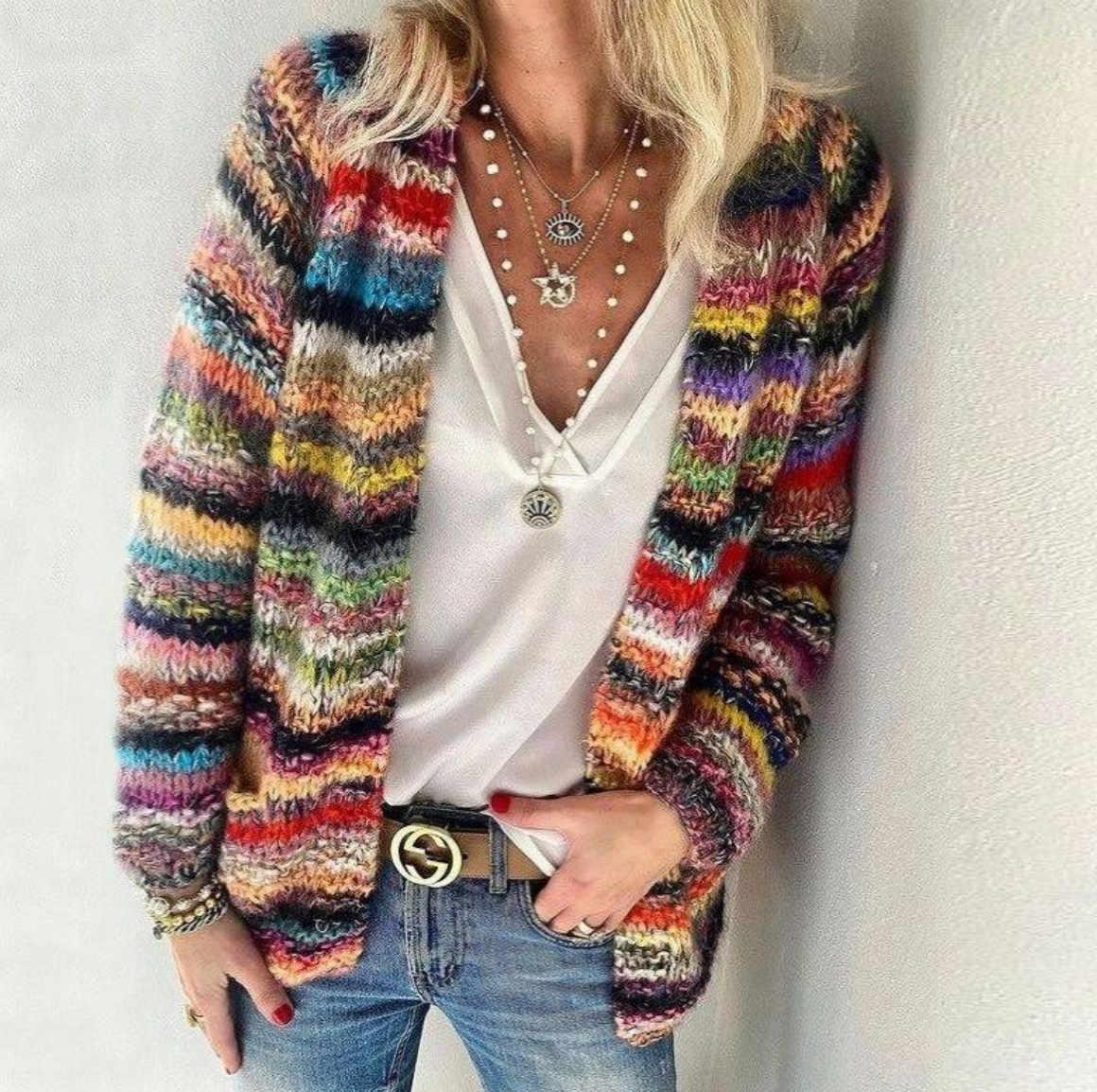 Jade Women's Jacket | Trendy Knitted Design, Comfortable Fit 0