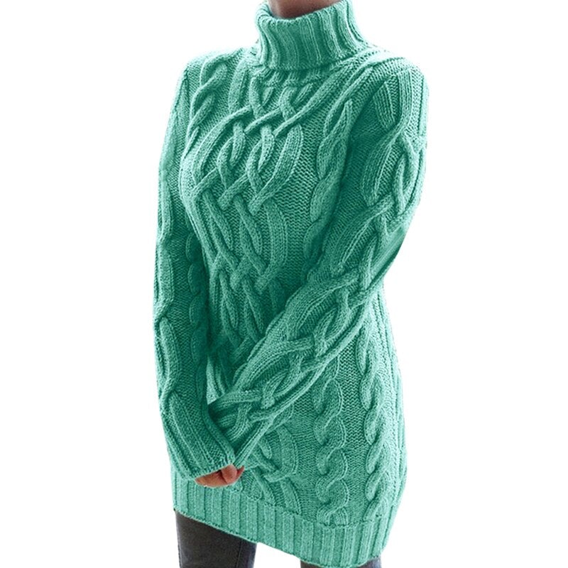 Jade Women's Knitted Dress | Cozy Warmth, Elegant Style 0