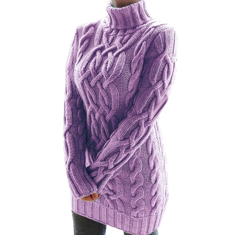 Jade Women's Knitted Dress | Cozy Warmth, Elegant Style 1