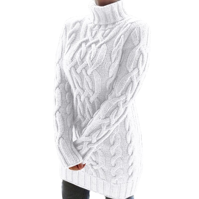 Jade Women's Knitted Dress | Cozy Warmth, Elegant Style 2